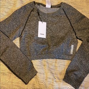 Gymshark adapt crop - grey marl